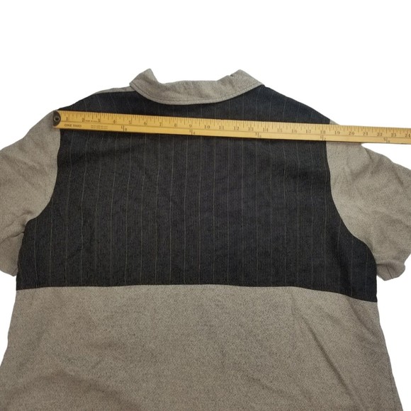 Vintage 80s Alfred Dunner Button Up Short Sleeve Shirt Top Women 22W Colorblock - Picture 11 of 15